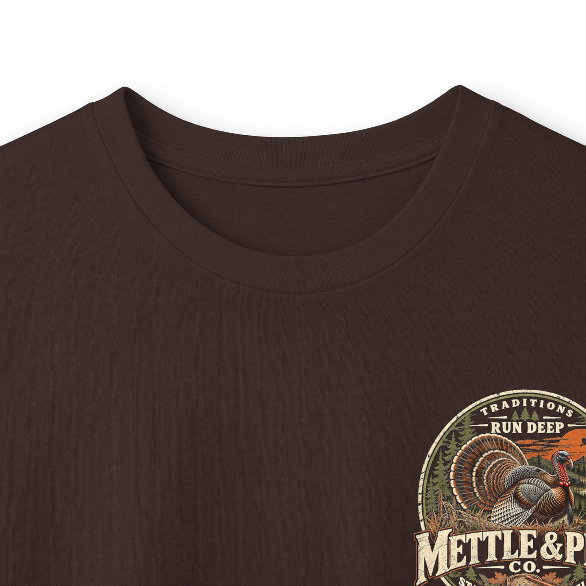 Long Sleeve Tee — 'Tradition Turns Road to Legends' Vintage Hiker Graphic