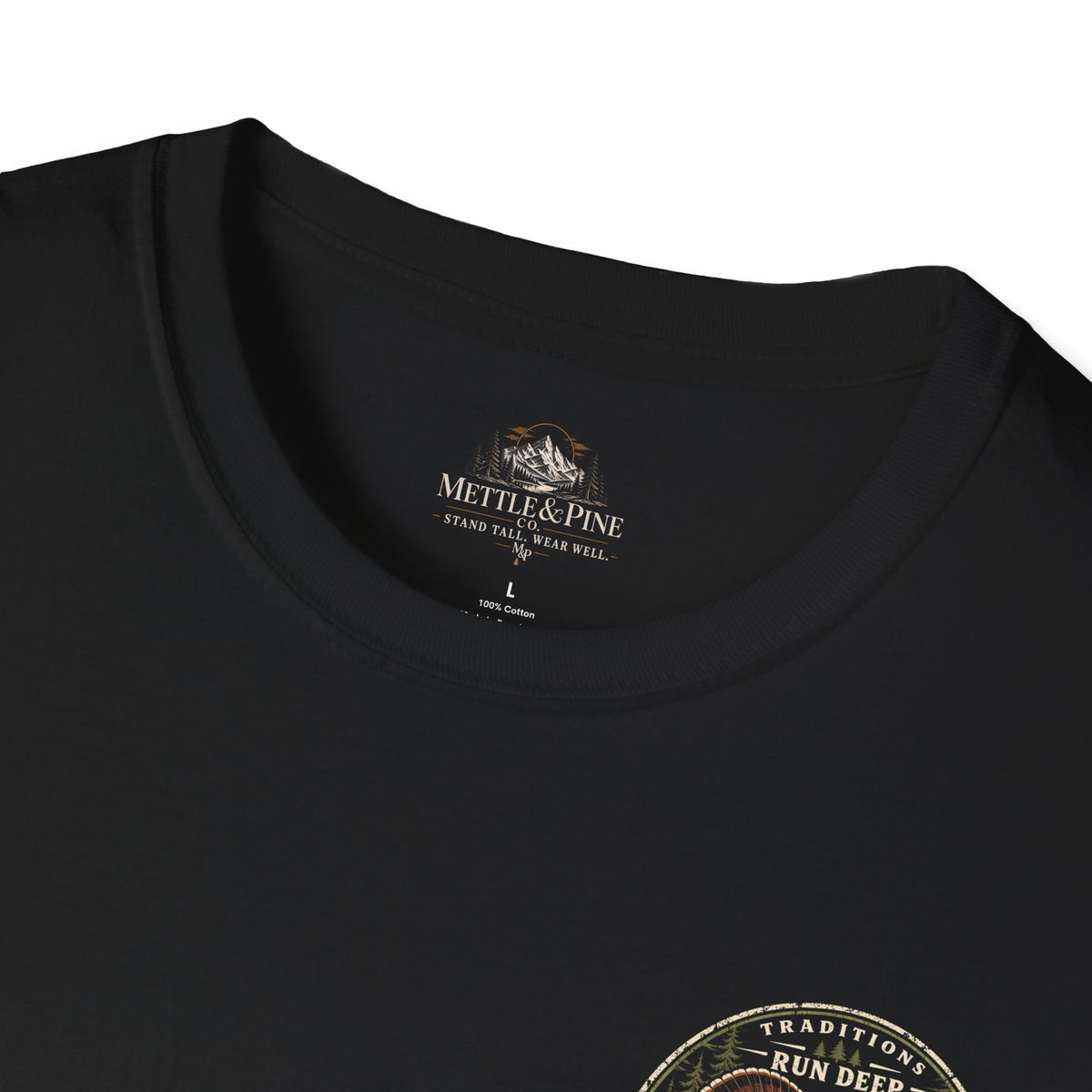 Turkey Hunting with Turkey Logo on Front T-Shirt– Legends Walk Home