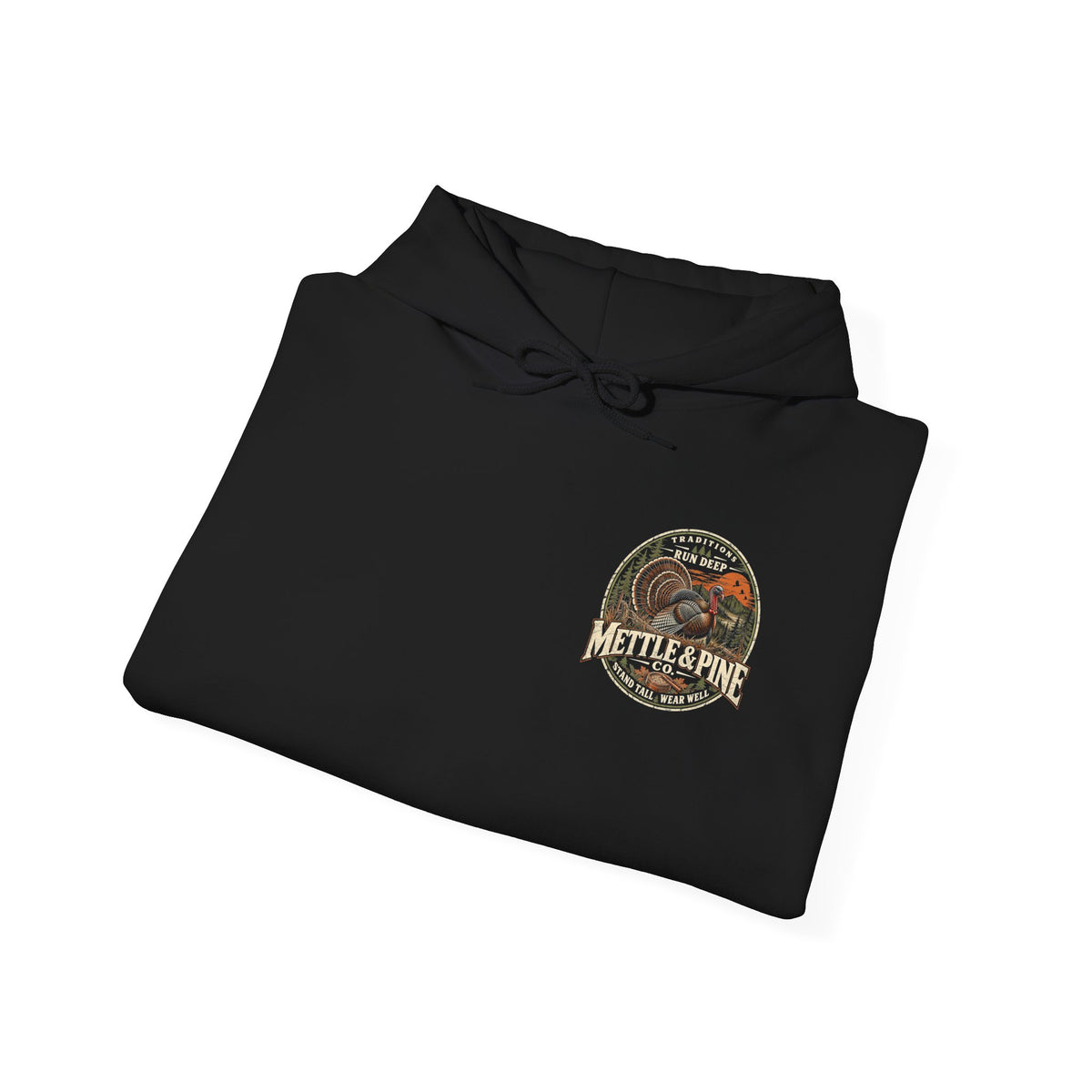 Turkey Hunting with Turkey Logo on Front Hoodie– Legends Walk Home