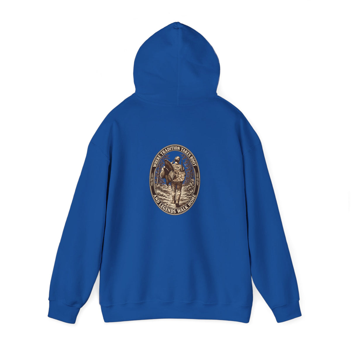 Turkey Hunting with Turkey Logo on Front Hoodie– Legends Walk Home