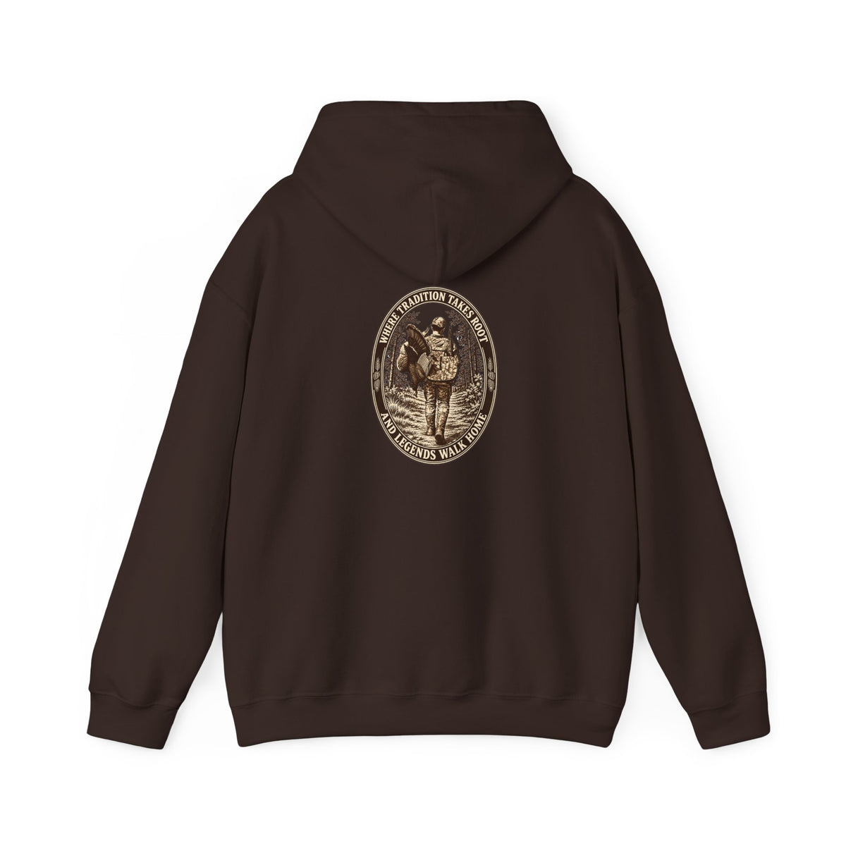 Turkey Hunting with Turkey Logo on Front Hoodie– Legends Walk Home