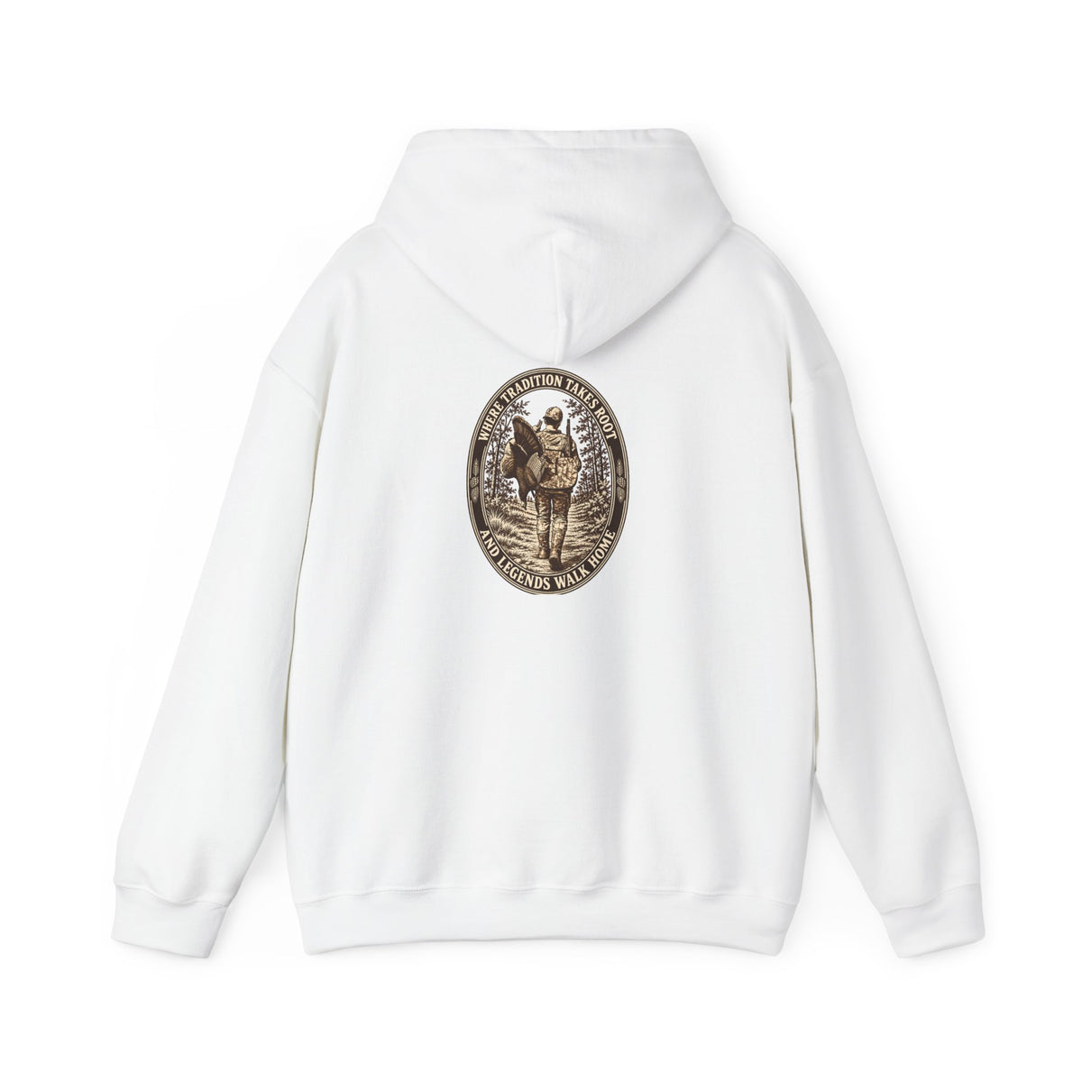 Turkey Hunting with Turkey Logo on Front Hoodie– Legends Walk Home