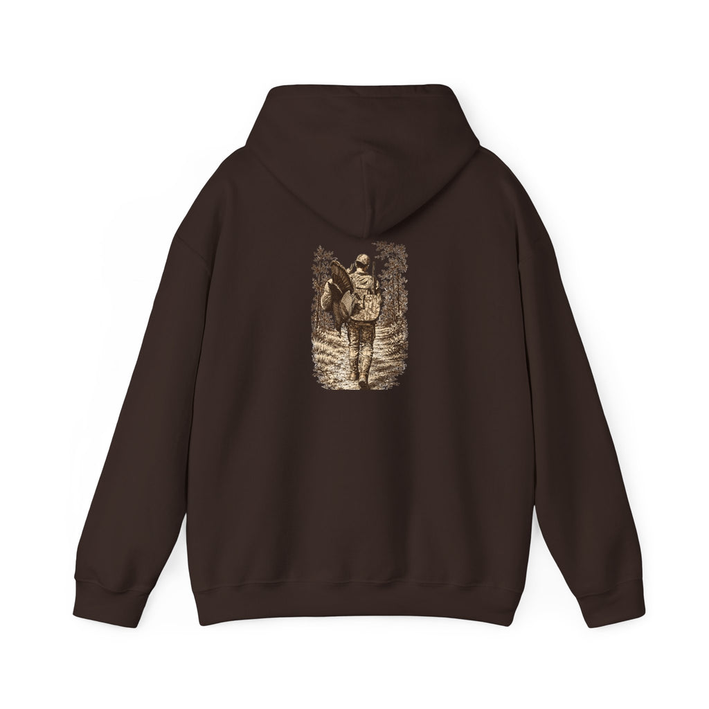 Turkey Hunting with Logo on Front Hoodie – Legends Walk Home