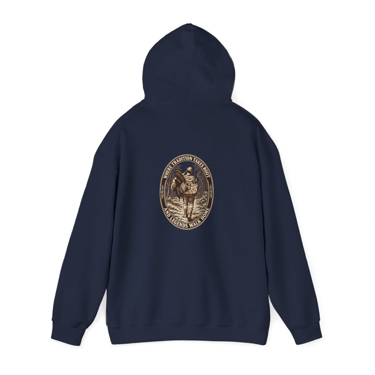 Turkey Hunting with Turkey Logo on Front Hoodie– Legends Walk Home