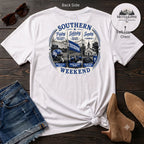 Southern Weekend Blue & White F/B T-Shirt