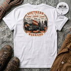 Southern Weekend Burnt Orange & White F/B T-Shirt