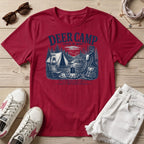 Deer Camp Navy Print T-Shirt