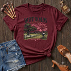 Dirt roads take me home where I belong pink T-Shirt
