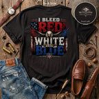 I bleed Red White & Blue F/B T-Shirt