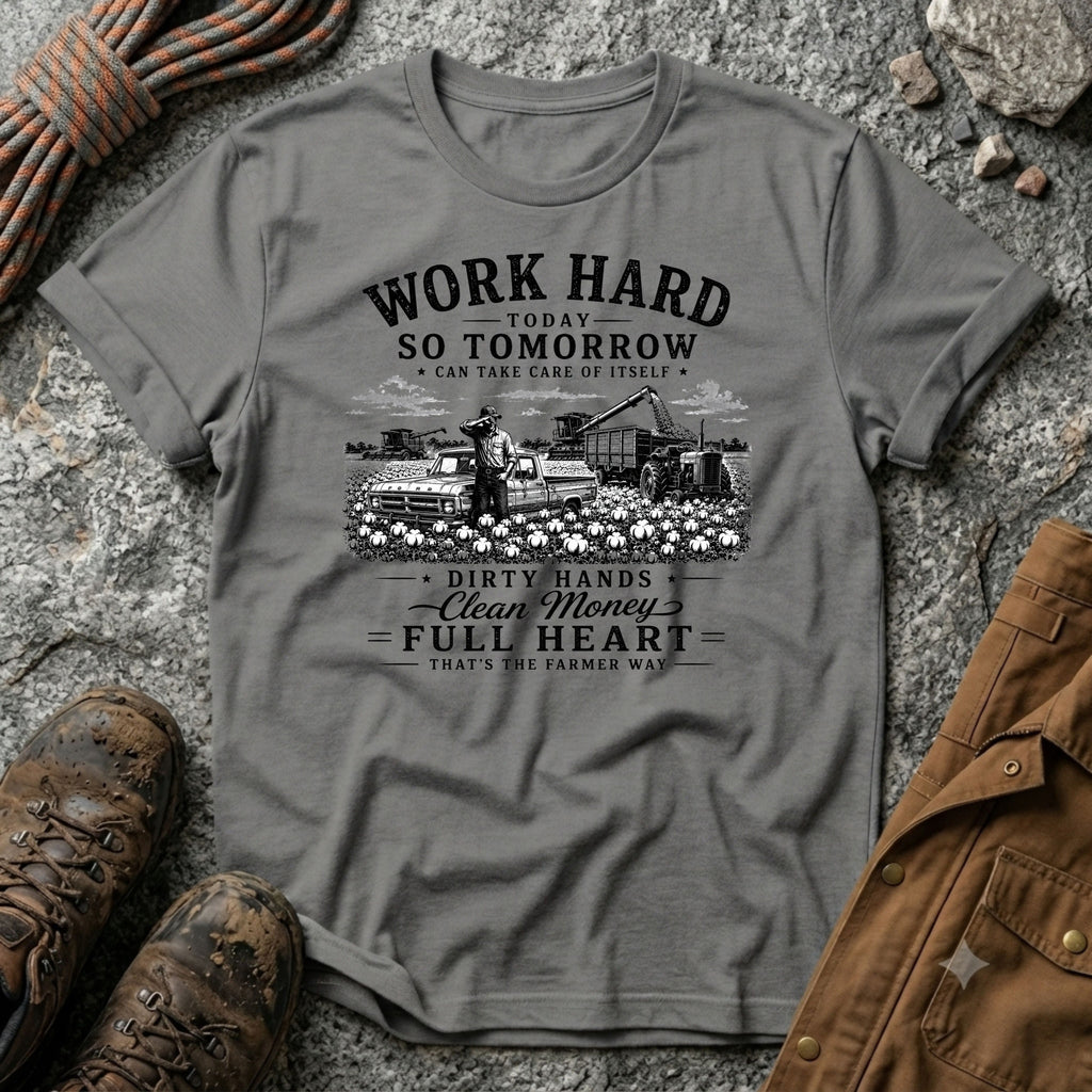 Work Hard - Farmers T-Shirt