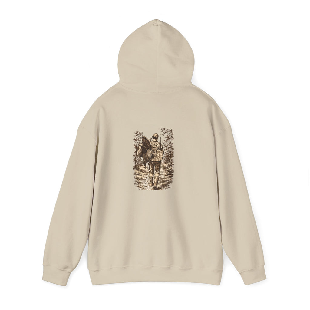 Turkey Hunting with Logo on Front Hoodie – Legends Walk Home