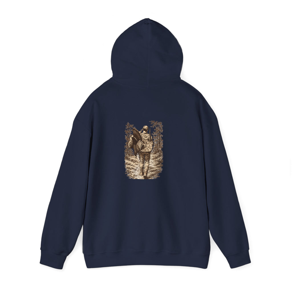 Turkey Hunting with Logo on Front Hoodie – Legends Walk Home
