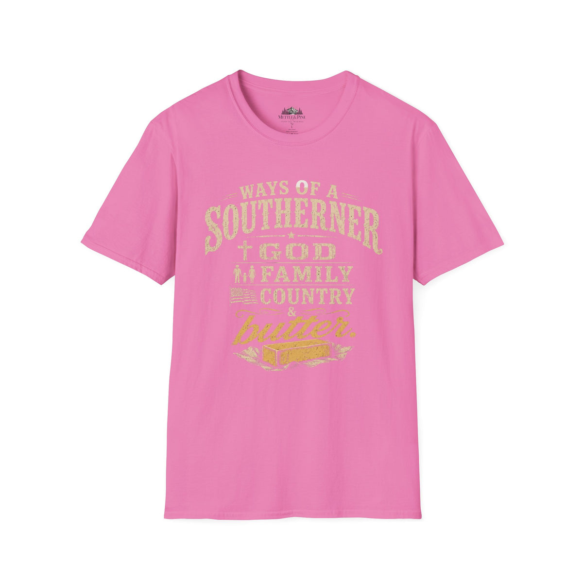 Ways of the Southerner God Family Country Butter T-Shirt