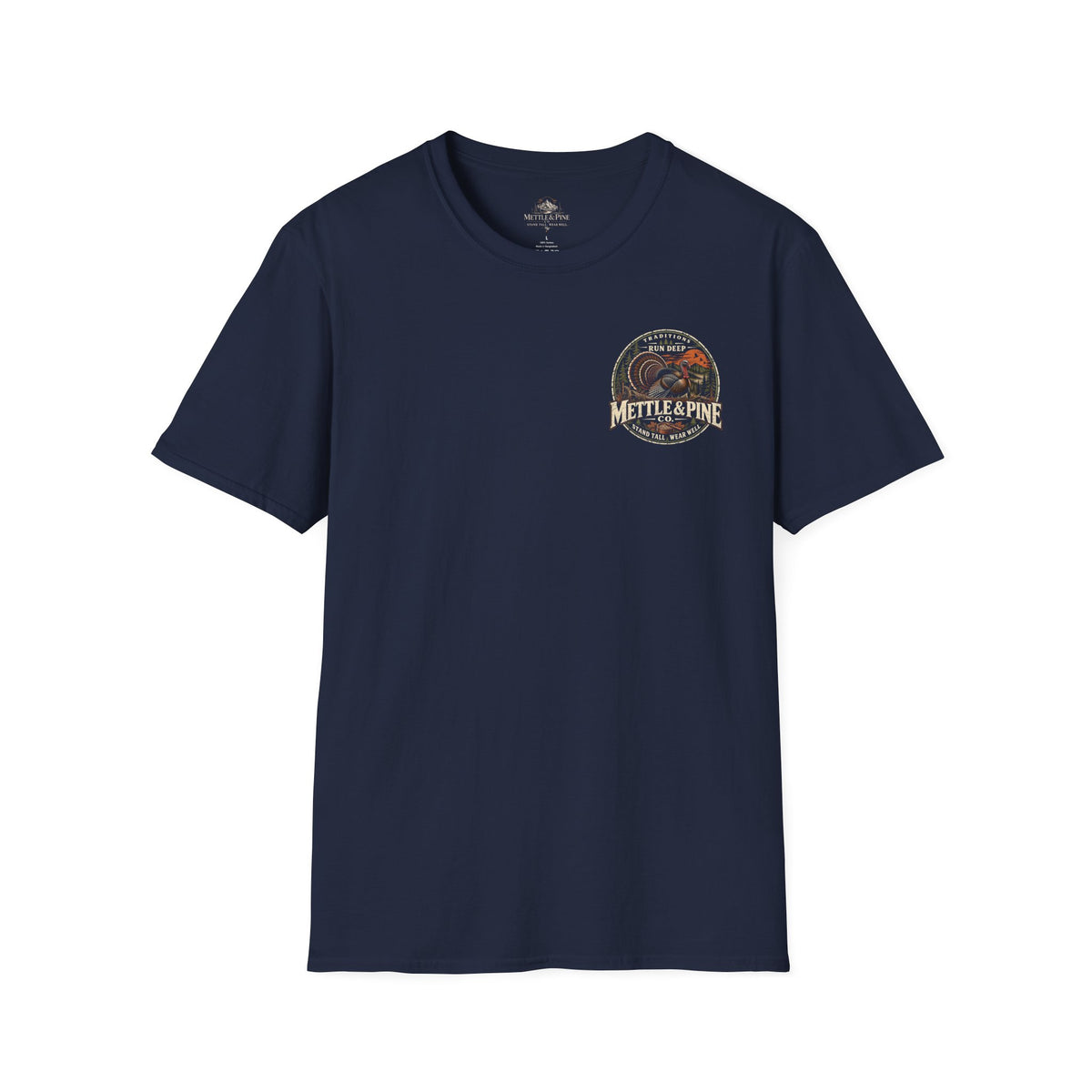 Turkey Hunting with Turkey Logo on Front T-Shirt– Legends Walk Home