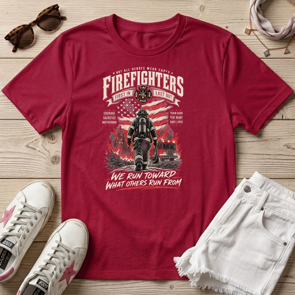 Firefighters_ Courage Through the Flames T-Shirt