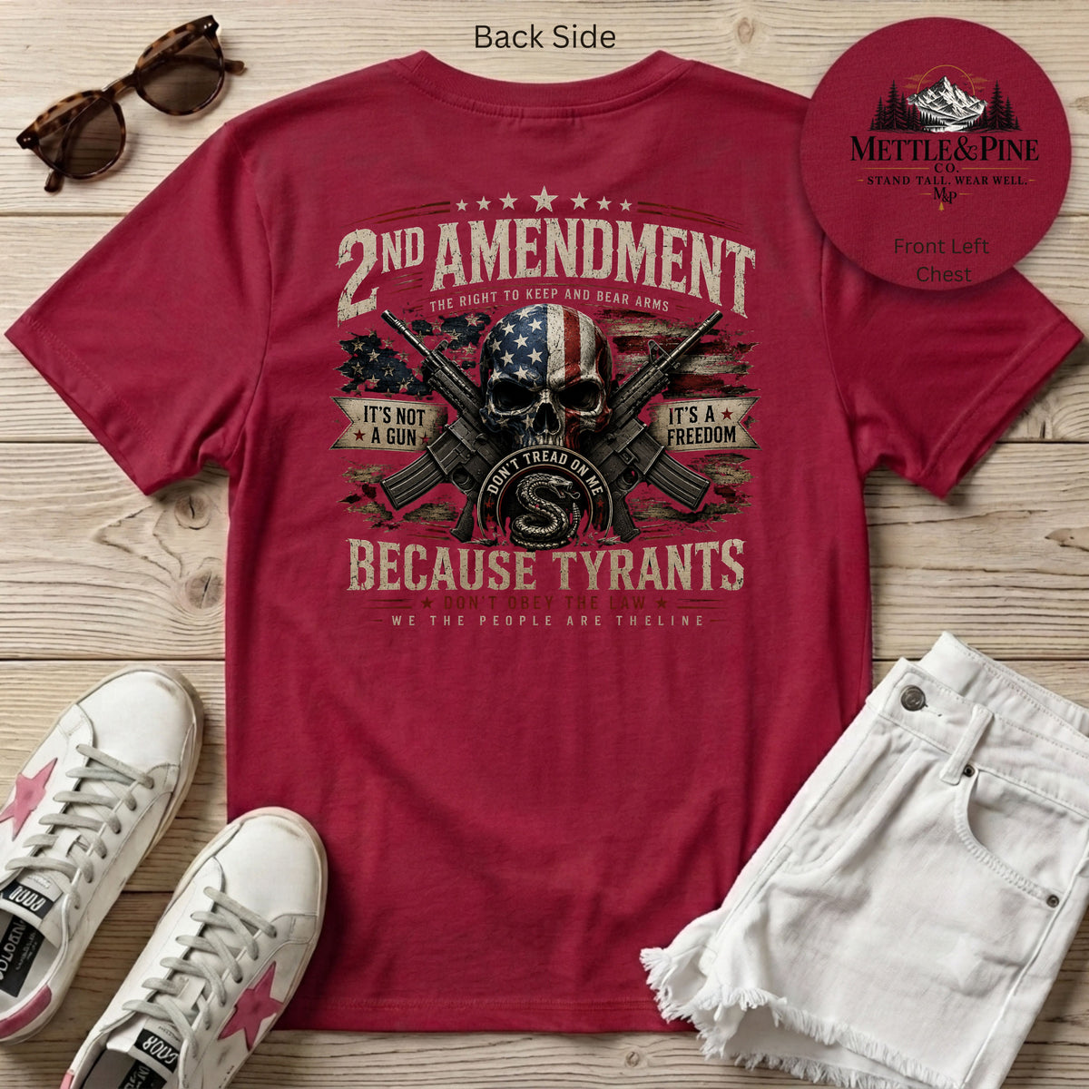 2nd Amendment Because Tyrants Don't Obey The Law F/B T-Shirt