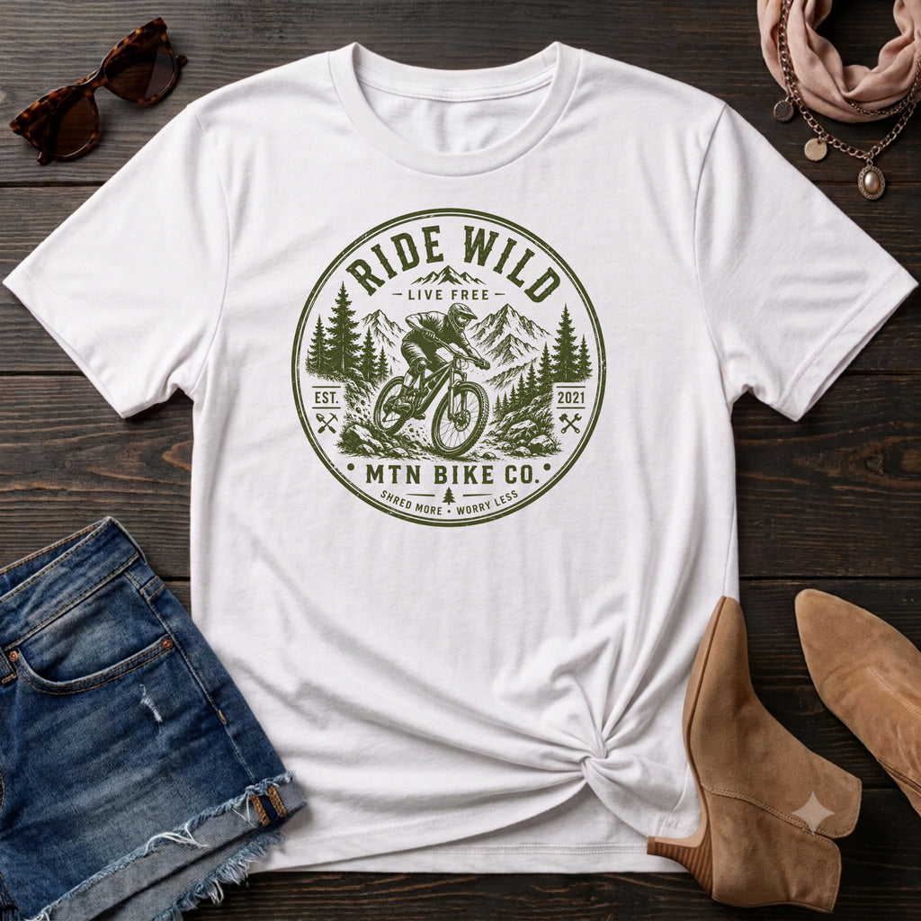 MTN Biking Ride Wild T-Shirt