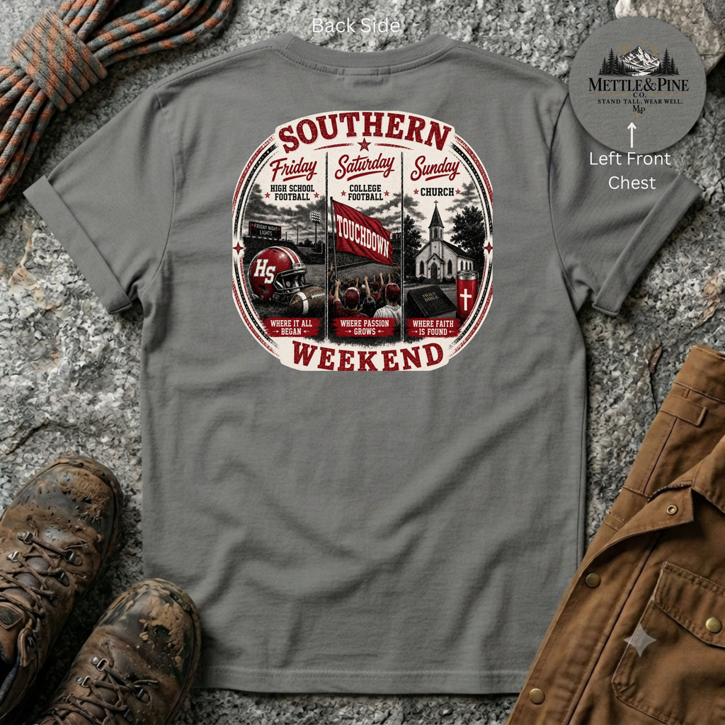 Southern Weekend Crimson & White F/B T-Shirt