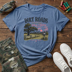 Dirt roads take me home where I belong pink T-Shirt