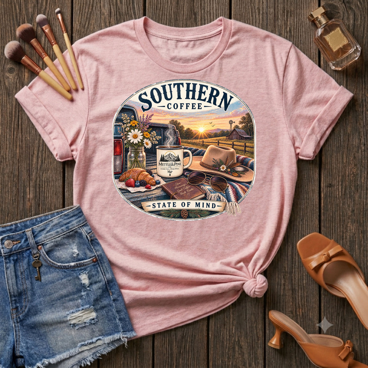 Southern Coffee Hers T-Shirt