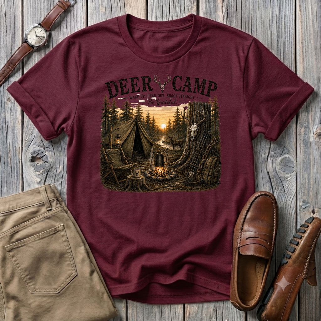 Deer Camp with Bow T-Shirt