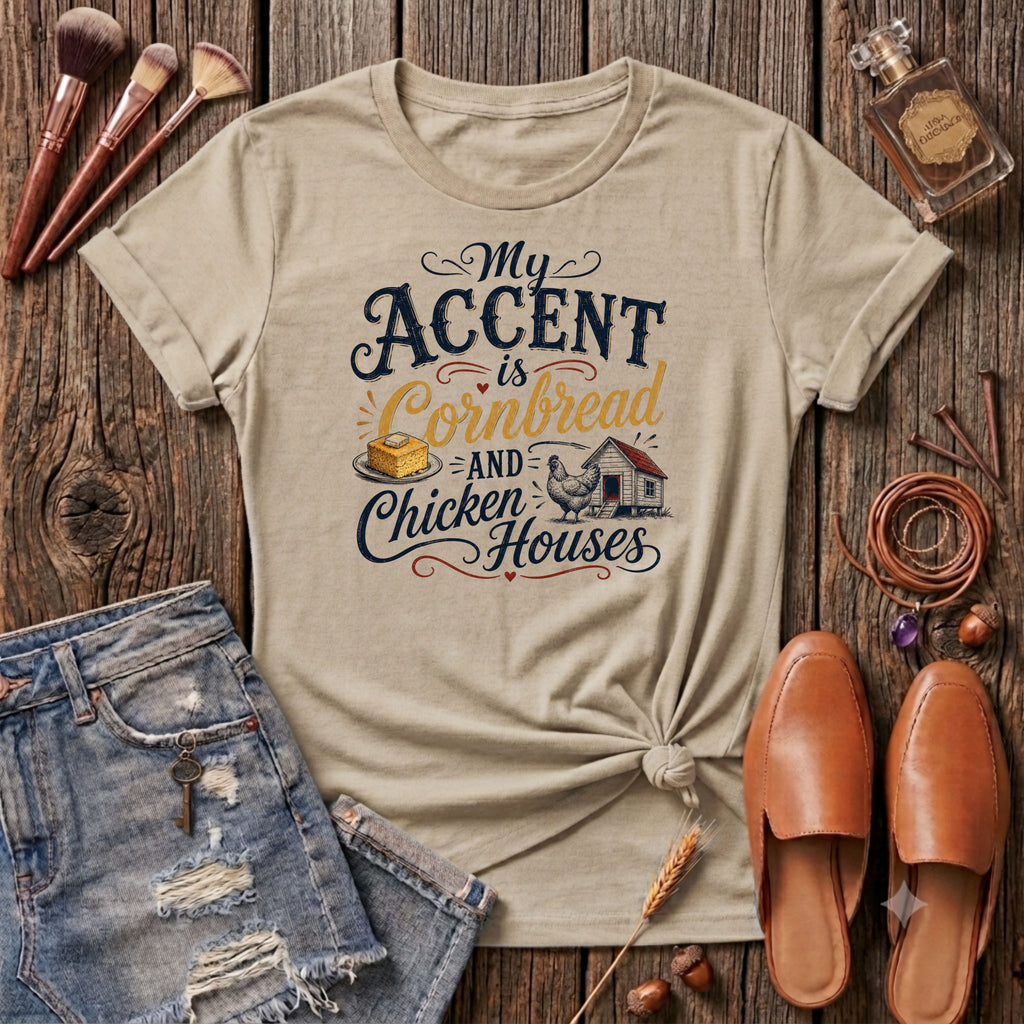 My accent is cornbread and chicken houses T-Shirt
