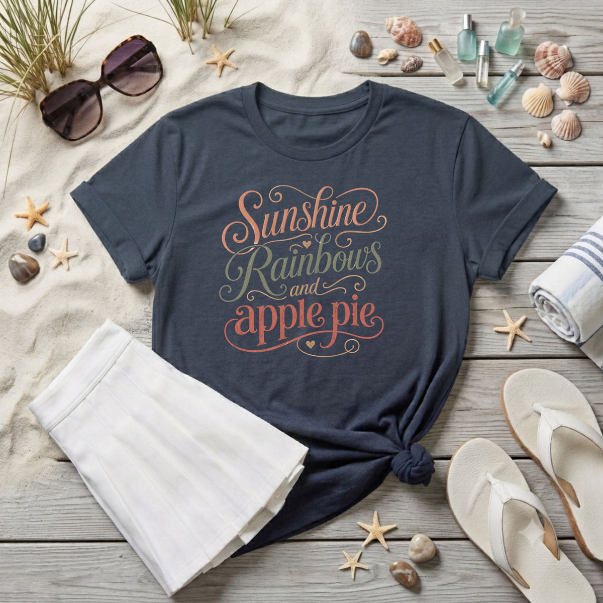 Sunshine Rainbows and apple pie T-Shirt