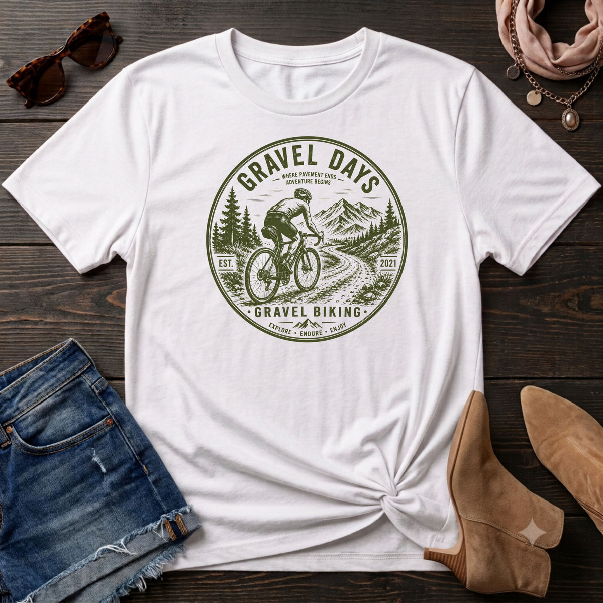 Gravel Biking T-Shirt