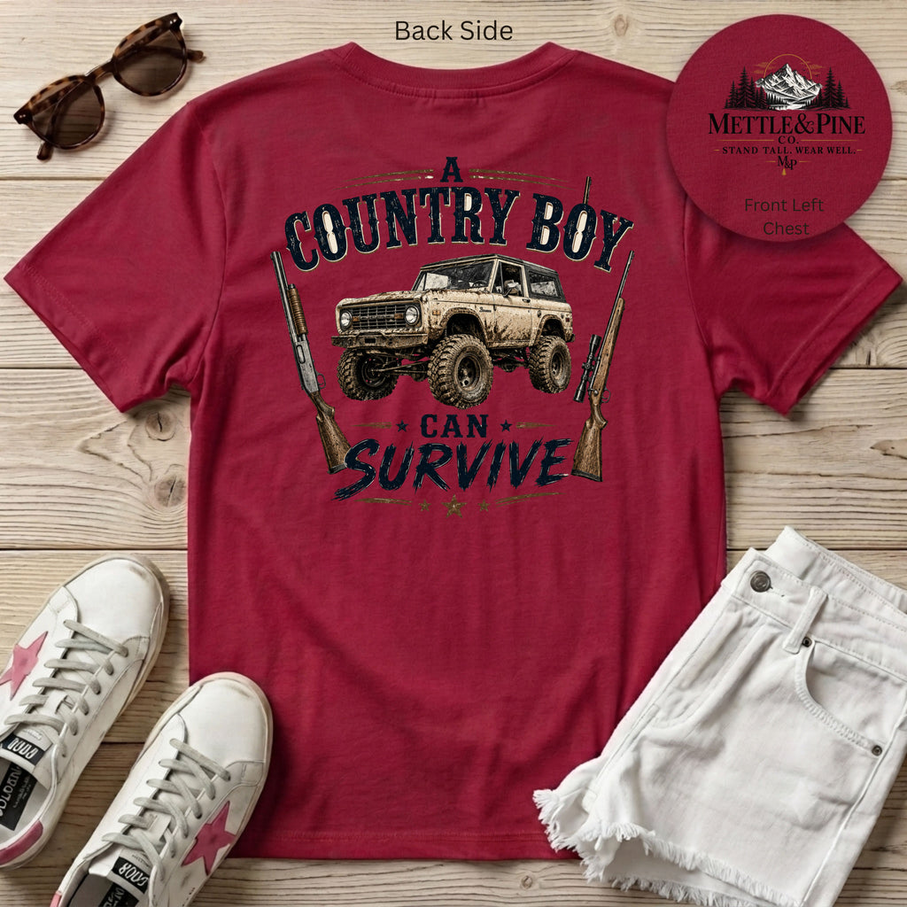 A Country Boy Can Survive F/B T-Shirt