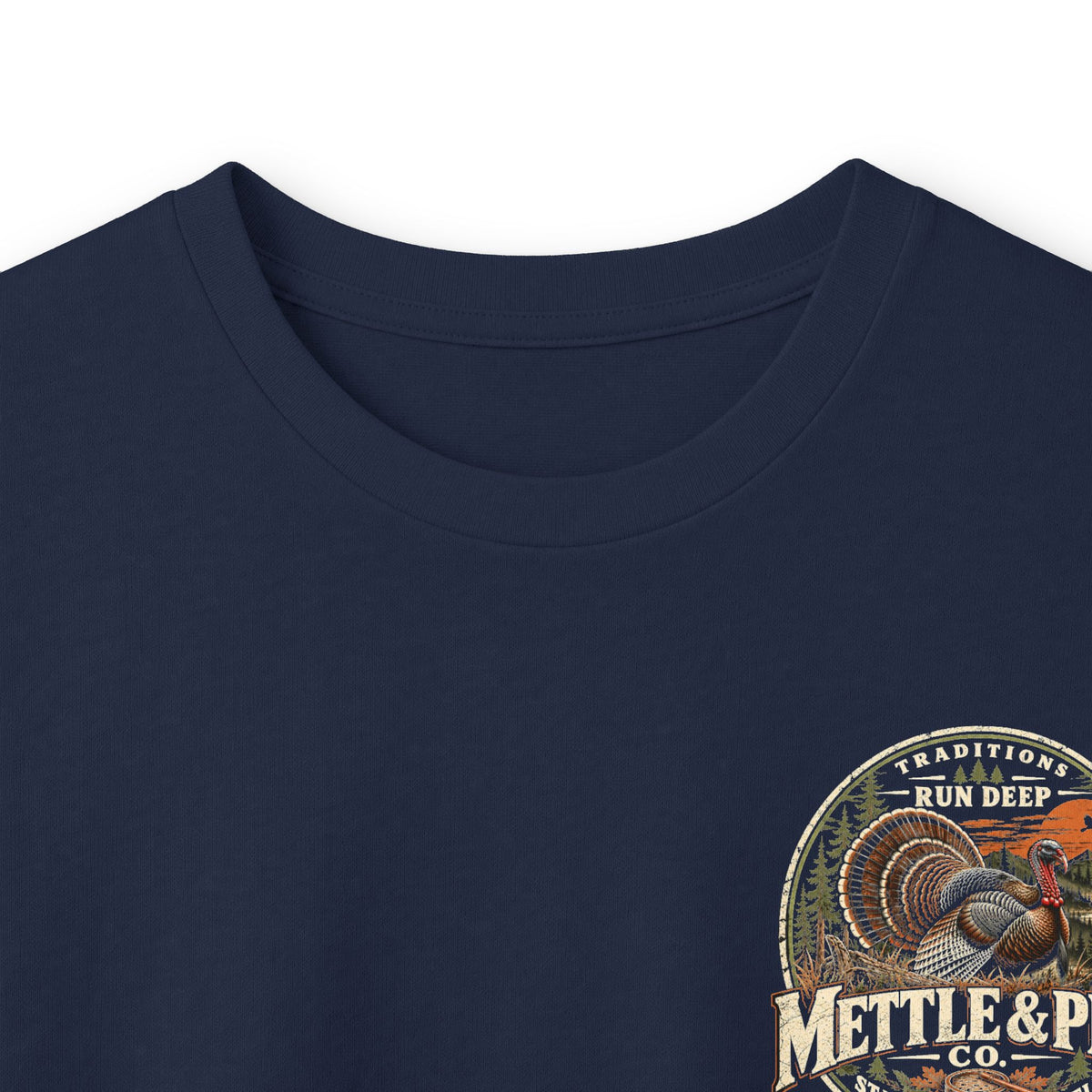 Long Sleeve Tee — 'Tradition Turns Road to Legends' Vintage Hiker Graphic