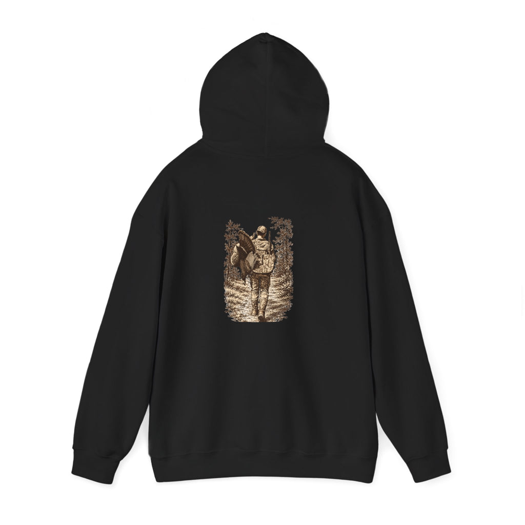 Turkey Hunting with Logo on Front Hoodie – Legends Walk Home