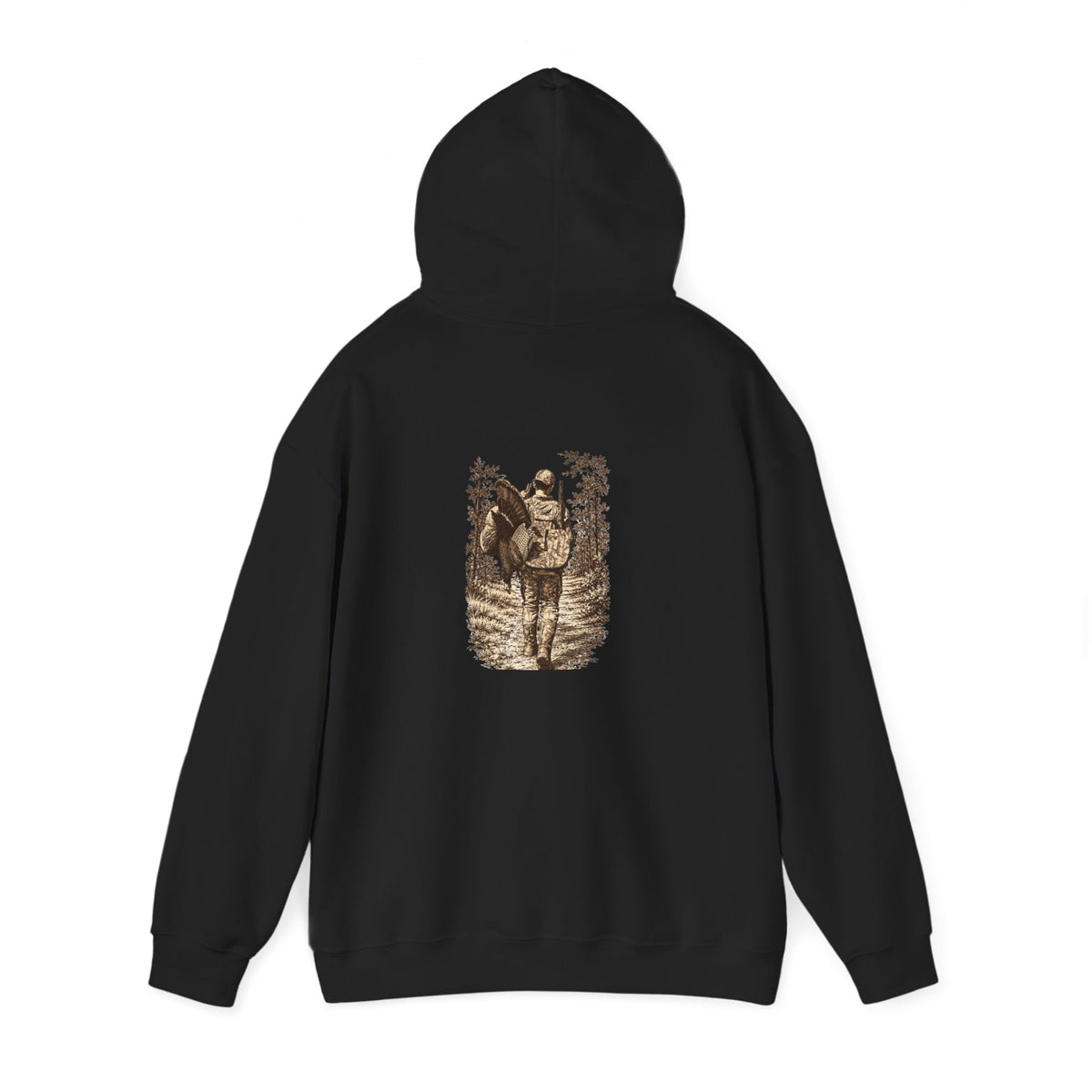 Turkey Hunting with Logo on Front Hoodie – Legends Walk Home