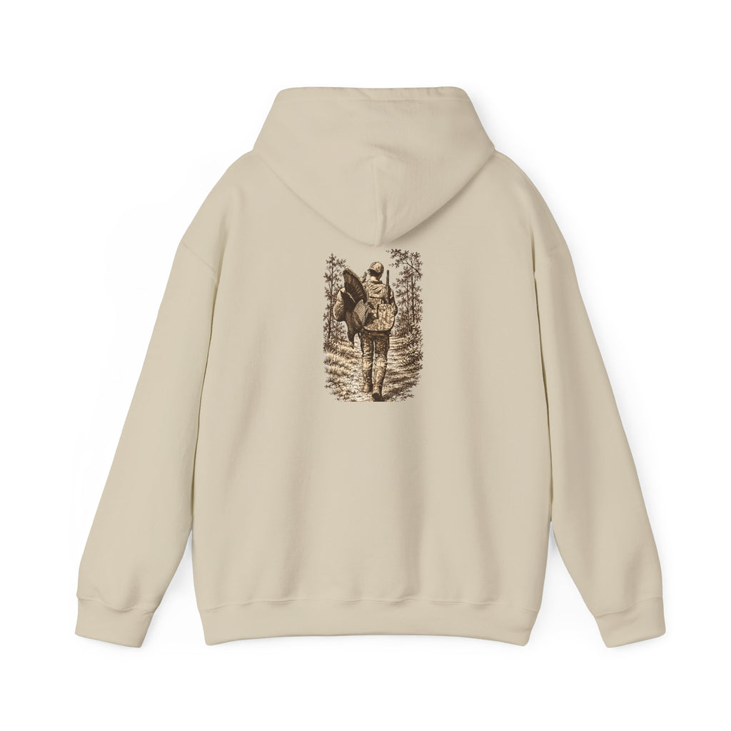 Turkey Hunting with Logo on Front Hoodie – Legends Walk Home
