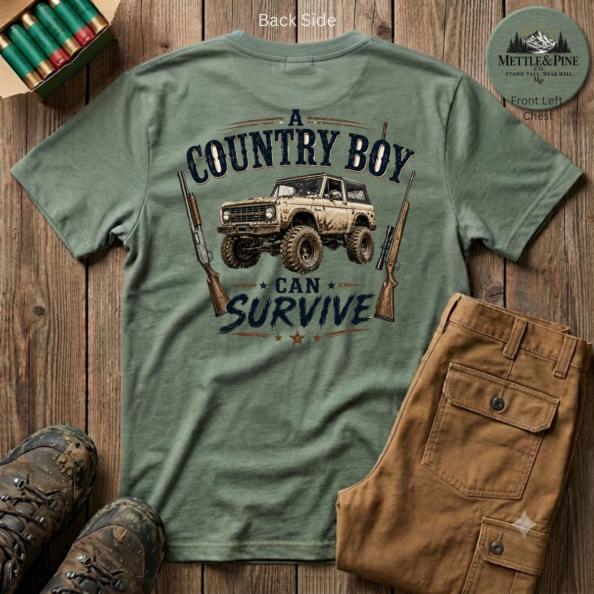 A Country Boy Can Survive F/B T-Shirt