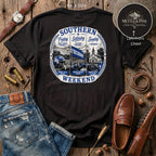 Southern Weekend Blue & White F/B T-Shirt
