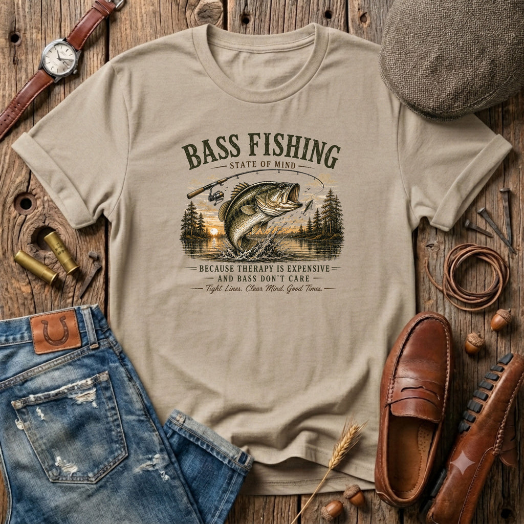 Bass Fishing Color T-Shirt