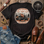 Southern Weekend Burnt Orange & White F/B T-Shirt