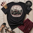 Southern Weekend Maroon & White F/B T-Shirt