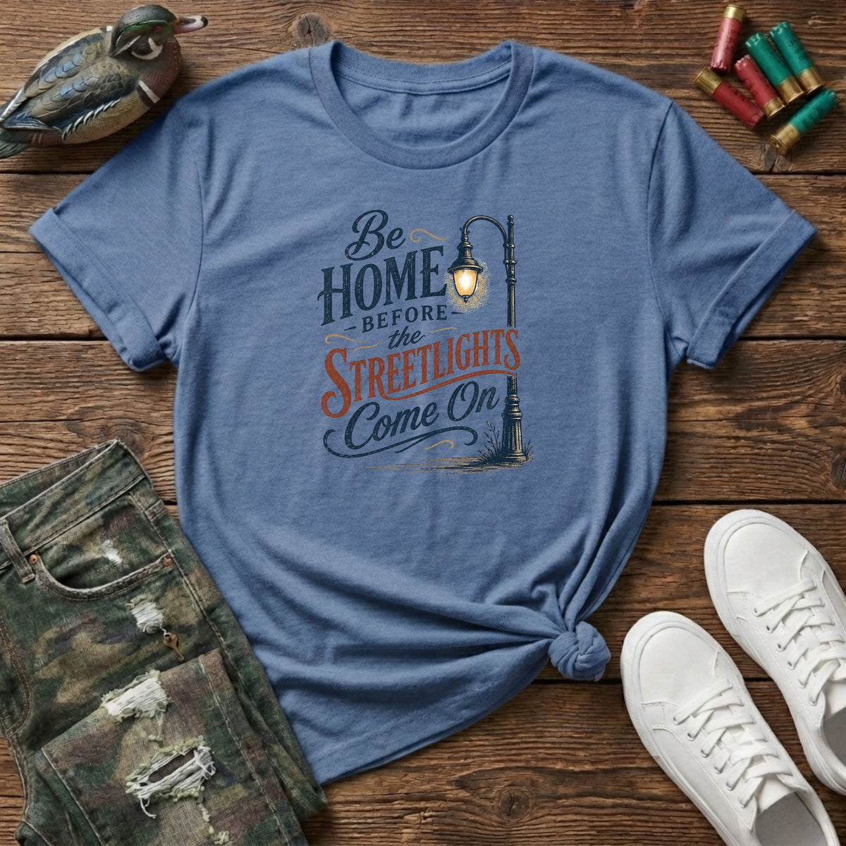 Be home before the streetlights come on T-Shirt