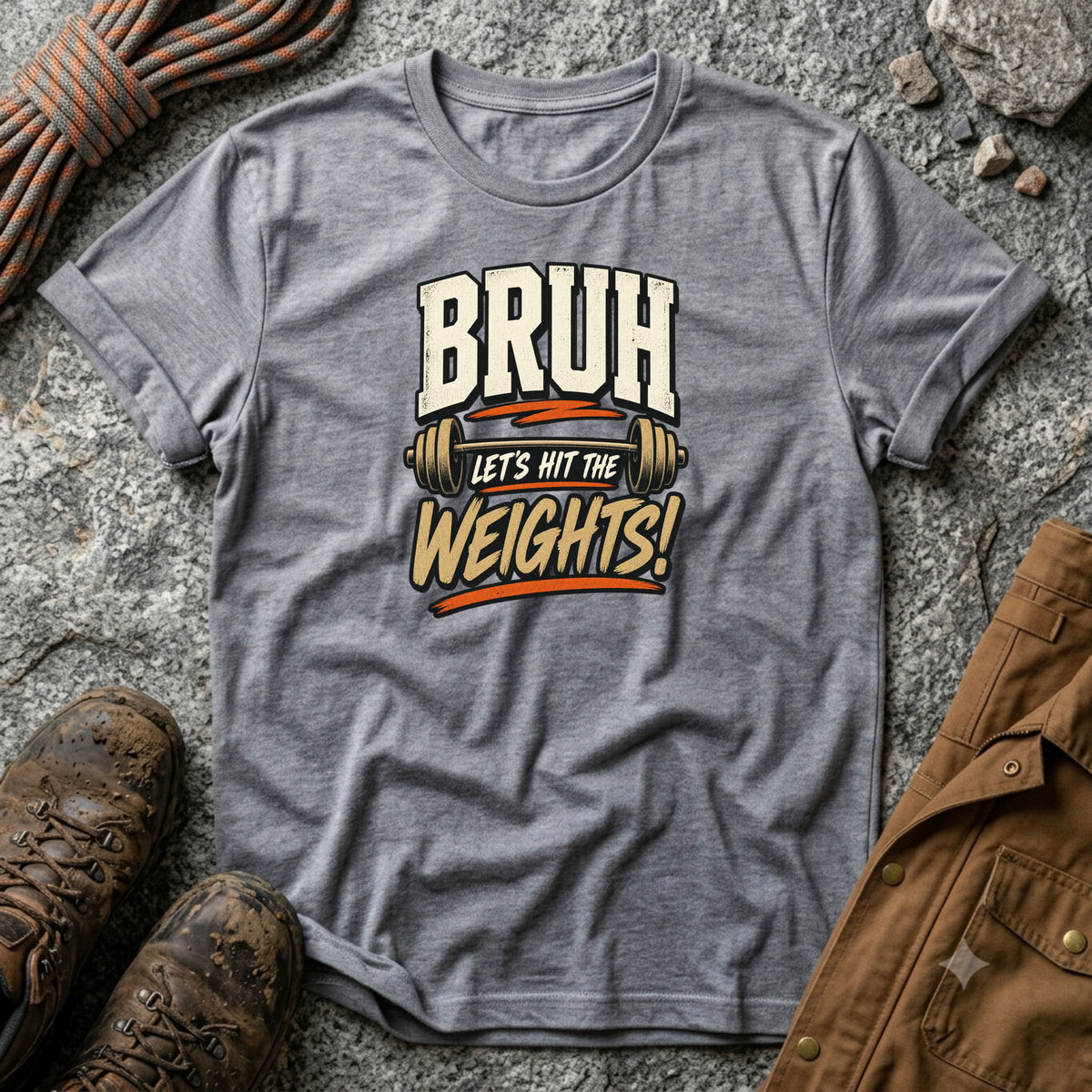 Bruh Lets hit the weights T-Shirt
