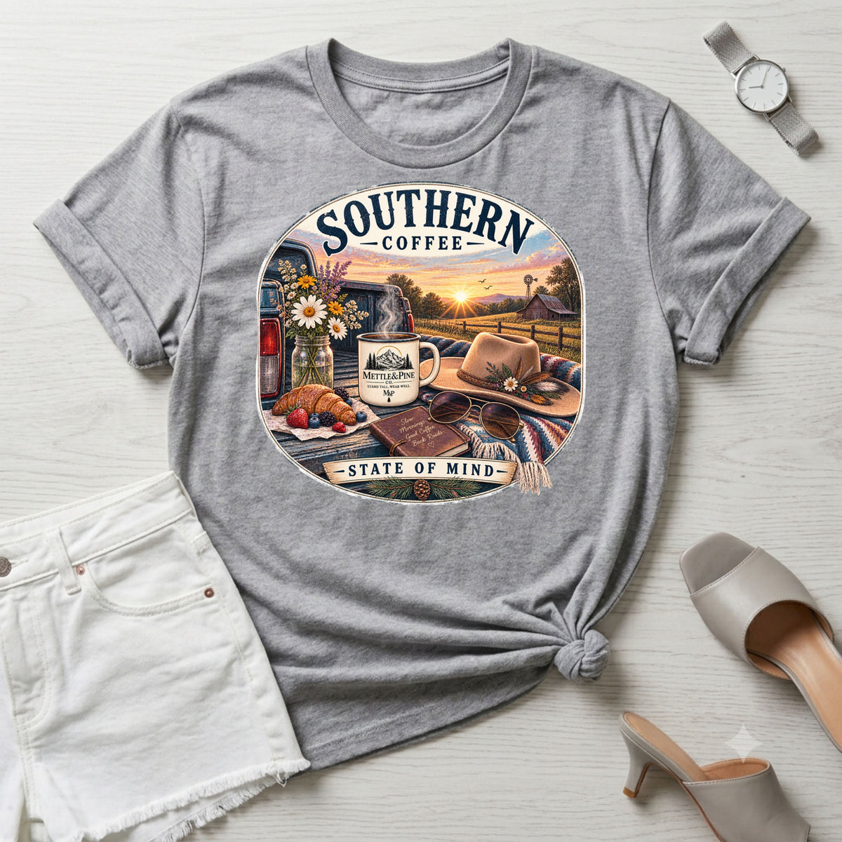 Southern Coffee Hers T-Shirt