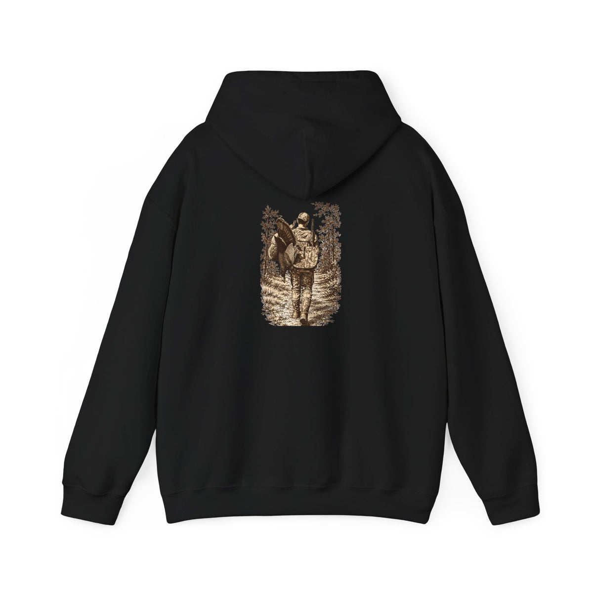 Turkey Hunting with Logo on Front Hoodie – Legends Walk Home