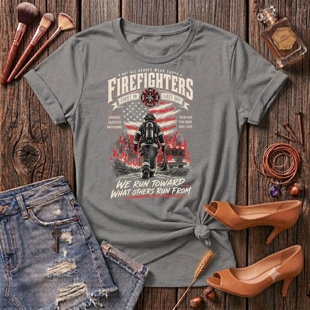 Firefighters_ Courage Through the Flames T-Shirt