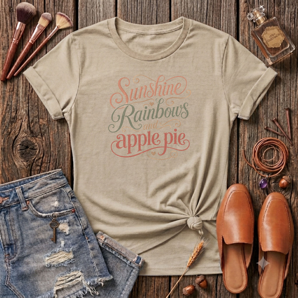 Sunshine Rainbows and apple pie T-Shirt