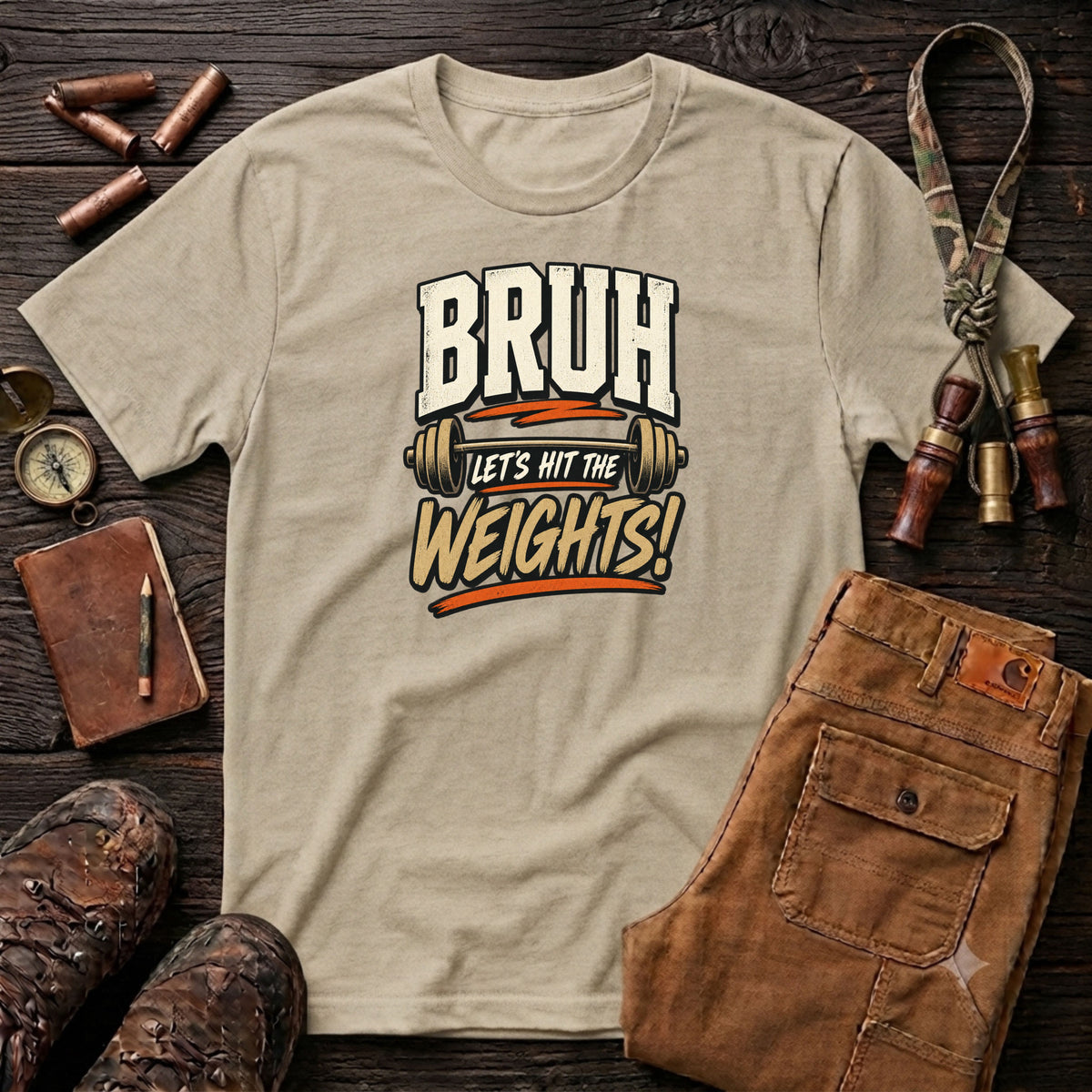 Bruh Lets hit the weights T-Shirt