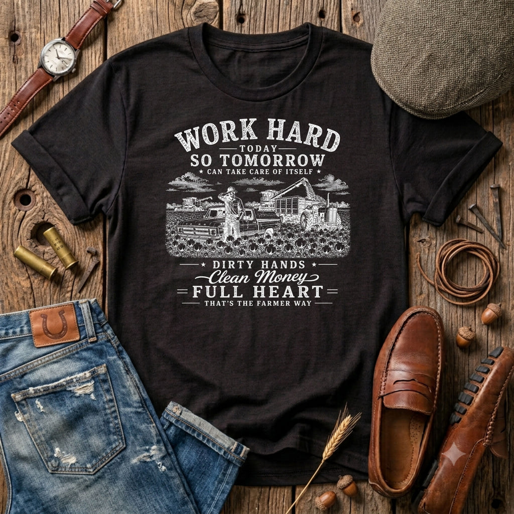 Work Hard - Farmers T-Shirt