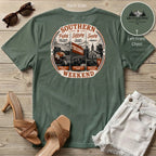 Southern Weekend Burnt Orange & White F/B T-Shirt