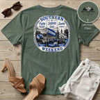 Southern Weekend Blue & White F/B T-Shirt