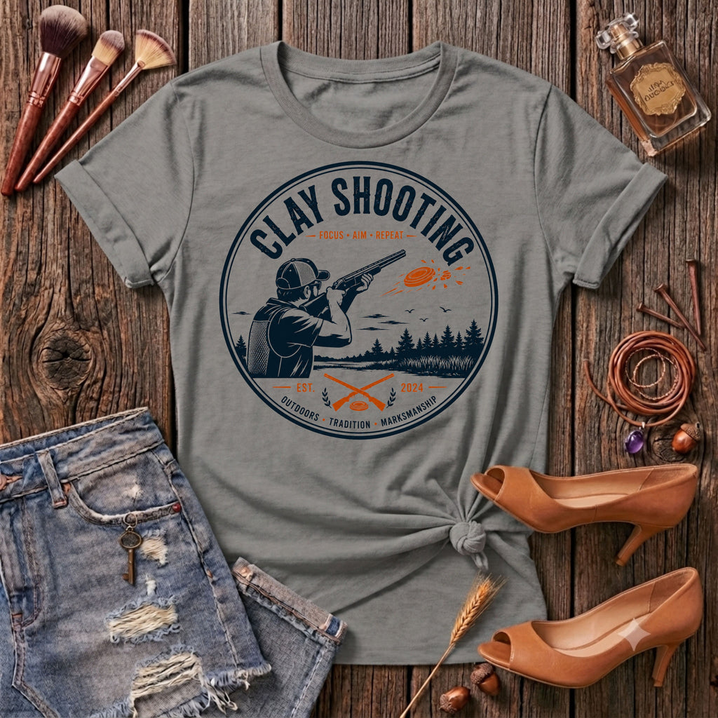 Vintage Clay Shooting T-Shirt