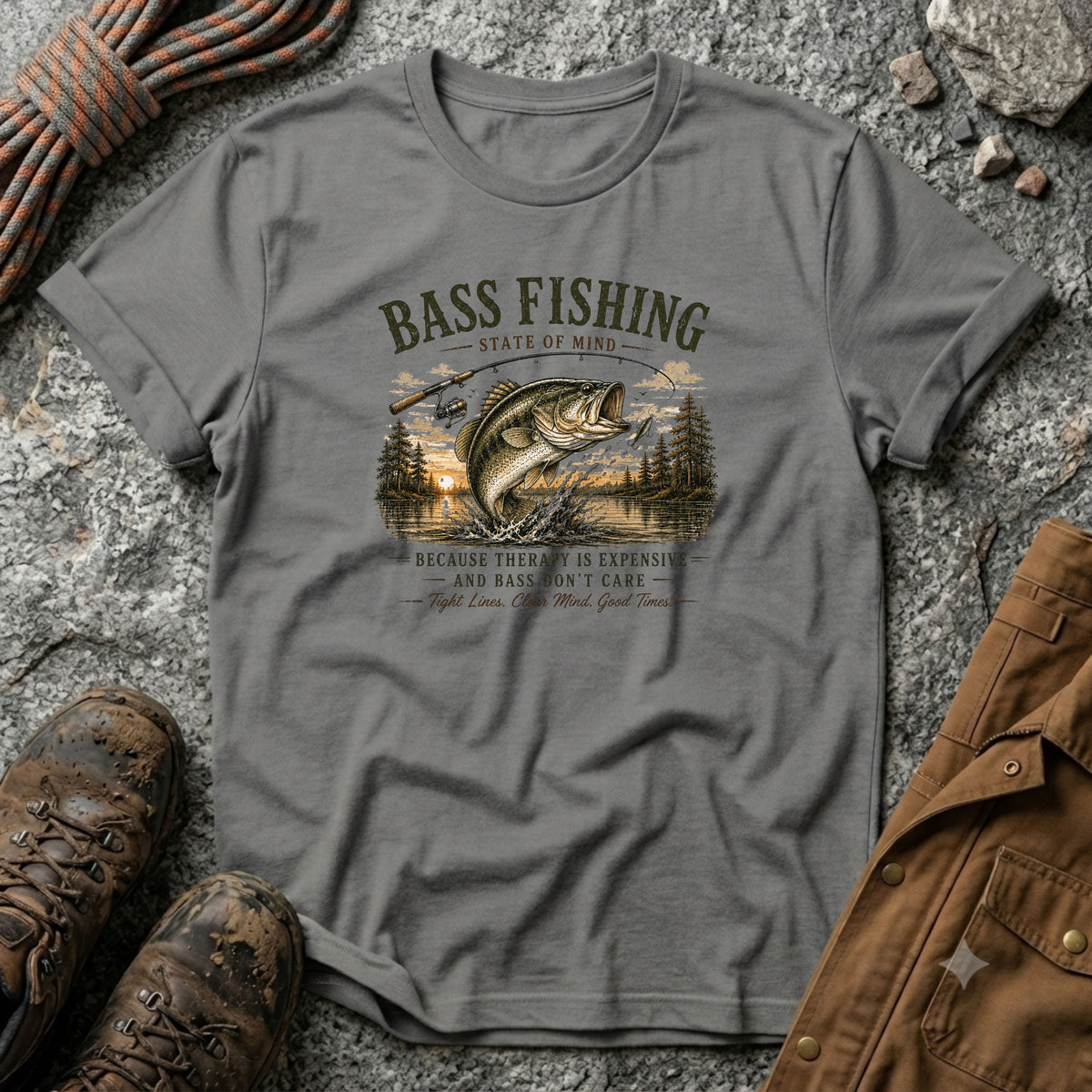 Bass Fishing Color T-Shirt